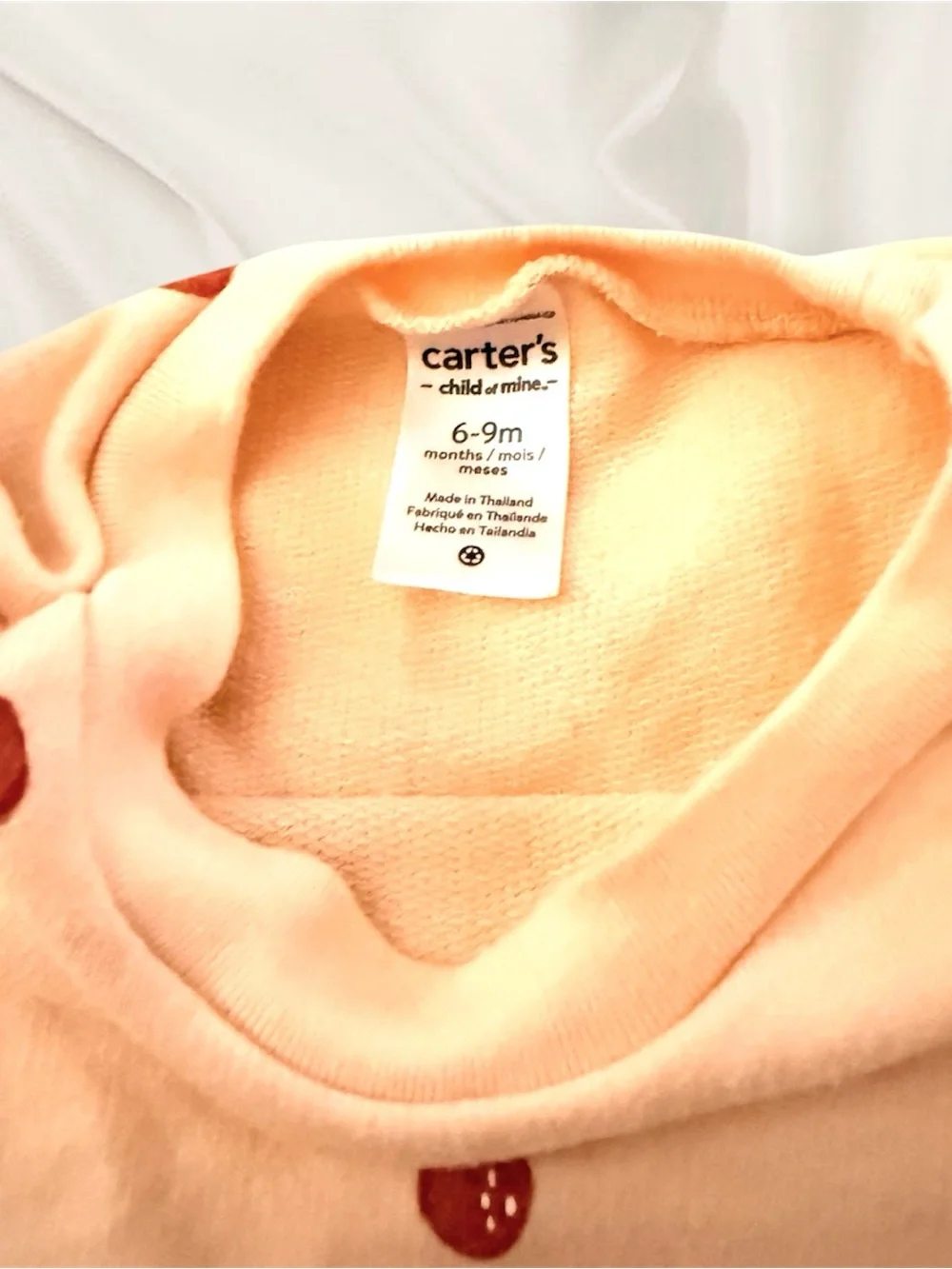 Carter's Peach Strawberry Print Tee & Shorts Set
